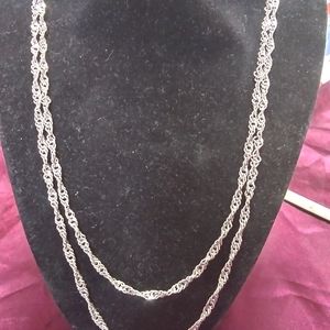 Double chain necklace
